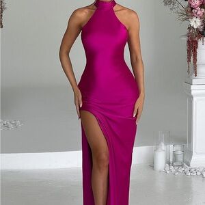 BABYBOO Etta Maxi Dress Hot Pink XS